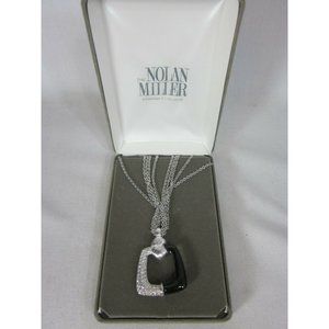 Nolan Miller Best Dressed Black Pendant Necklace